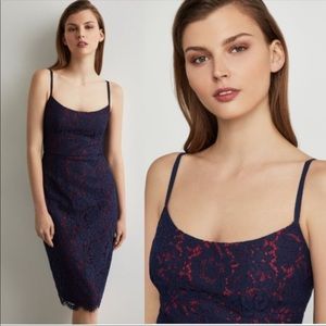 Bcbg Maxazria Lace Knit Shift Dress